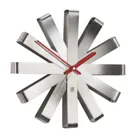 118070-590 - RIBBON wall clock, 30 cm, silver