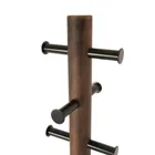 1005871-048 - PILLAR coat rack made of wood, black/walnut