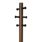 1014257-048 - PILLAR coat rack with stool, black/walnut