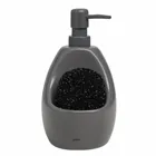 330750-149 - JOEY Soap Pump with scrubby caddy, charcoal