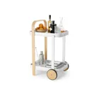 1015392-668 - BELLWOOD bar trolley / serving trolley, white / natural