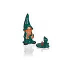 3702 - Ceramic incense figure Gnome green, 18 cm