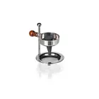2046 - Incense burner made of nickel-plated brass, height adjustable