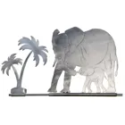 SW10169 - Elefant mit Baby, Windspiel aus Edelstahl