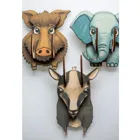 ELEPHANT-3980417 - Animal Kingdom Popout Wooden Coat Hook Elephant