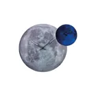 3164 - Wanduhr "Moon Dome", Glas, leuchtend, Ø 35 cm