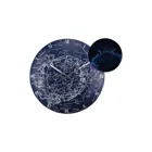 3165 - Wanduhr "Milky Way Dome", Glas, leuchtend, Ø 35,6 cm