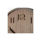 3096BR - Wanduhr "Wood Wood Medium", Holz, Braun, Ø 35 cm