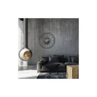 3260ZI - Wall Clock "Roman Gear Clock XXL", Metal, Black/Silver, 90.5 cm