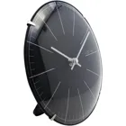 3506ZW - Wall/Table Clock "Big Stripe M", Plastic, Black, Ø 20 cm