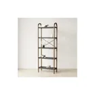 1016840-048 - BELLWOOD Freestanding shelf with 5 shelves, black/walnut