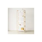 1016840-668 - BELLWOOD Freestanding shelf with 5 shelves, white/natural
