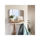 1018031-660 - ESTIQUE Wall mirror with shelf and 6 hooks