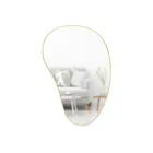 1018529-104 - HUBBA Pebble organically shaped decorative mirror, brass