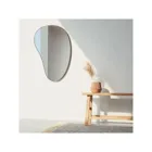 1018529-378 - HUBBA Pebble organically shaped decorative mirror, titanium