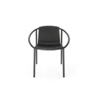 1018223-040 - RINGO organically shaped chair, black