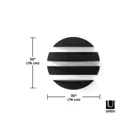 1018194-040 - SOLIS Round metal shelf with 4 storage elements, black