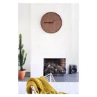 3095BR - Wall Clock "Wood Wood Medium", Wood, Brown, 53 x 3 cm