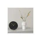 5222ZW - Table/Wall clock "Marble", glass/metall, black, 20 cm