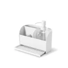 1019722-660 - Sling sink caddy with soap dispenser, white