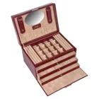 77.107.015043 - Jewellery box Lena new classic red leather