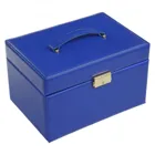 74.519.561515 - Jewellery box Karen colisimo blue full grain leather