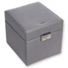 29.510.561643 - Jewellery box Evita fleur venice grey leather