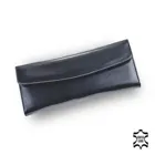 1010.1104P18 - Jewellery roll new classic black full grain leather