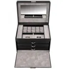 M8.002.010421 - Jewellery case for rings Victoria vario black leather