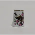 M.W. Reutter - Fingerhut Vogel grün mit rosa Blüten