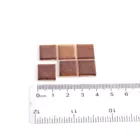 001.507/9 - Mini Wall Tile, brown, 6 pcs., miniature
